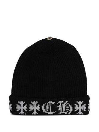 Chrome Hearts Stadium Big Daddy Black beanie - men - Cashmere - One Size