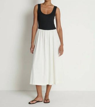 Nation Ltd Karla Midi Dress In Porcelain Color Block