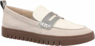 Vionic Womens Uptown V Loafers In Lucid Beige Multi