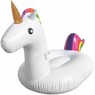 Trade Shop Trade Shop - Unicorno Gigante Gonfiabile Galleggiante Isola Mare Piscina 2 X 1 X 0,9 Mt