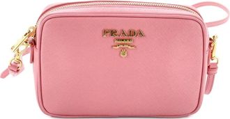 Prada Camera Shoulder Bag Saffiano Leather Small crossbody bag - Roze