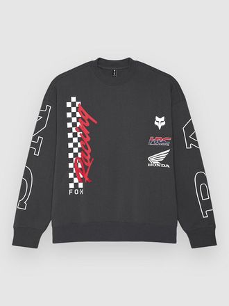 Fox Fox Honda Oversized Crew Felpa in Pile grigio