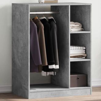 vidaXL Armadio Grigio Cemento 77x48x102 cm in Legno Multistrato - Vidaxl