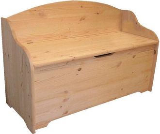 OEM Cassapanca Con Schienale Cm 100 X 41 X H 67 - Legno Chiaro