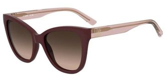 Love Moschino MOL097/S LHF/HA Womens Sunglasses Burgundy Size 54