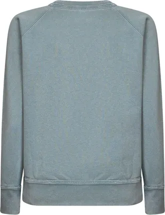 Isabel Marant Womens Sweatshirt Millyny Logo Sage Green Cotton Sweatshirts Sweater
