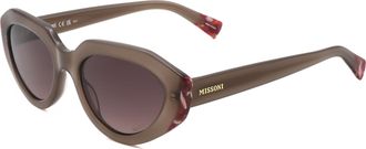 Missoni Womens 53 mm Beige Sunglasses