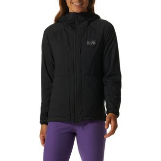 Mountain Hardwear Kor Airshell Warm Hoodie in Black at Nordstrom, Size X-Small