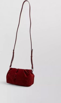 Christian Louboutin eva mini suede leather clutch bag
