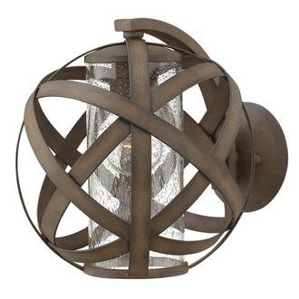 Netlighting Carson 1 Light Outdoor Small Wall Lantern Light Iron IP44 E27 in Grey