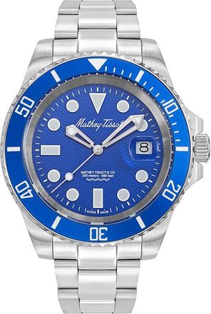 Mathey-Tissot Mens Jumbo II Blue Dial Watch