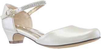 Nina Womens Cera Dress Shoes With Rhinestones In Bone Pearlized
