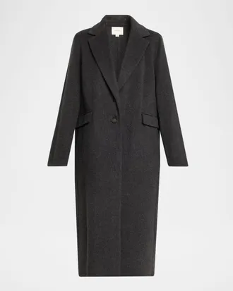Vince Cashmere-Wool Single-Breasted Coat