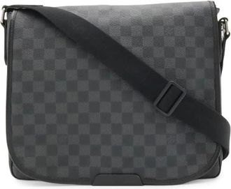 Louis Vuitton Pre-owned Daniel MM Damier Graphite Schoudertas - Dames - Vintage Schoudertas - Zwart - ONE Size - Vintage