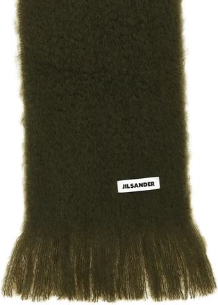 Jil Sander Womens Bicolor Wool Scarf