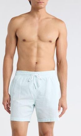 Trunks Surf & Swim Co. Sano 6.5-Inch Swim Shorts in Light Blue at Nordstrom Rack, Size X-Large