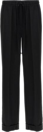 Dolce & Gabbana Black Contrast piping pants