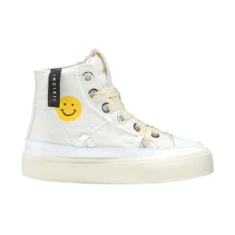 INUIKII Distressed Matilda Sneaker - Dames - Sneakers - Wit - 39 EU - Katoen - Schoenen