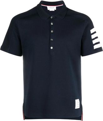 Thom Browne 4-Bar Stripe Polo Shirt