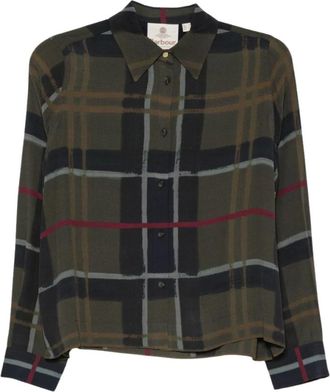 Barbour Camicia a maniche lunghe relaxed Kirklees - - Blouses & Shirts - Donna - Verde - M