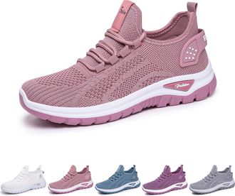 Generic Trainers Womens Running Shoes Breathable Mesh Walking Shoes Tennis Fitness Gym Sports Shoes Memory Foam Soft Sole Trainers Outdoor Jogging Athletic Ru