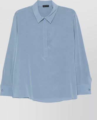 Emporio Armani silk long-sleeve shirt