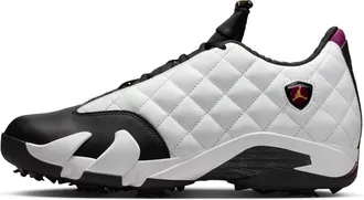 Nike Jordan Mens Air Jordan 14 G Golf Shoes in White | IB1828-100