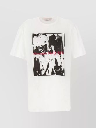 Alexander McQueen cotton oversized ribbed crew-neck t-shirt