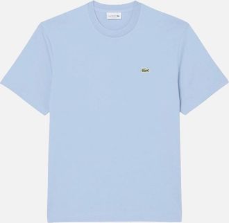 Lacoste Mens Lacoste TH7318 Classic Fit Cotton T-Shirt - Blue - Size: 38