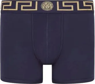Versace Mens Greca Border Boxers In Navy