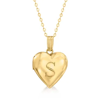 Canaria Canaria 10kt Yellow Gold Plain Heart Locket Necklace