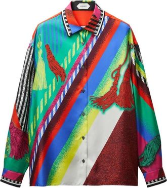 Versace Silk Twill Print Shirt