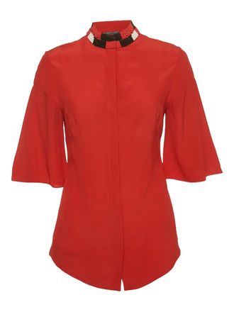 Alexander McQueen beaded blouse - Red