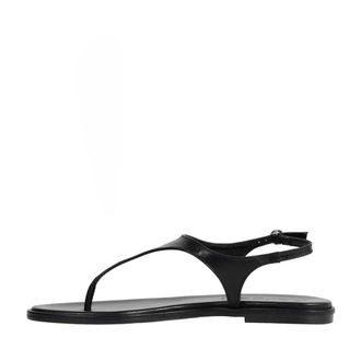 Aeyde Flat Sandals, female, Black, Size: 10 US Raine Thong Sandal