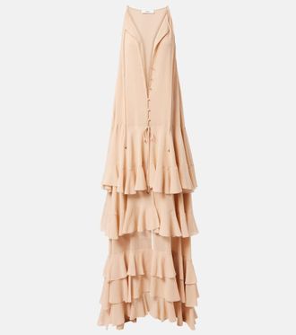 Chloé Chloé Tiered silk georgette maxi dress