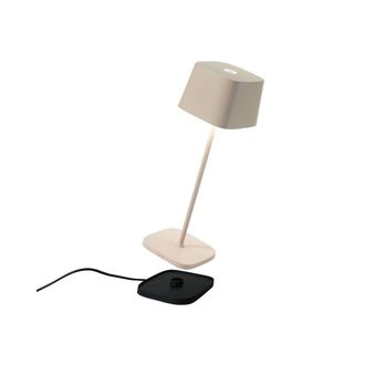 Zafferano L&aacute;mpara de mesa led recargable y regulable ofelia pro sand