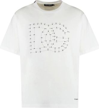 Dolce & Gabbana Heren, Tops, Wit, Maat: M Katoen