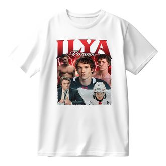 Generic Heated Rivalry Ilya Rozanov Vintage Cotton T-Shirt Men Women Short Sleeve Crewneck Casual Trendy Tee (White,M)