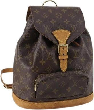 Louis Vuitton Pre-owned Canvas Rugzak - Dames - Vintage Rugzakken - Bruin - ONE Size - Vintage