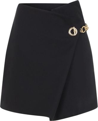 Celine Short Skirts, female, Black, Size: XS Mini Skirt in Mohair Wool