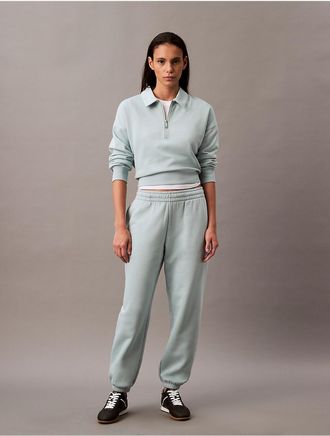 Calvin Klein Jeans Calvin Klein Womens Monogram Fleece Joggers - Blue - XS