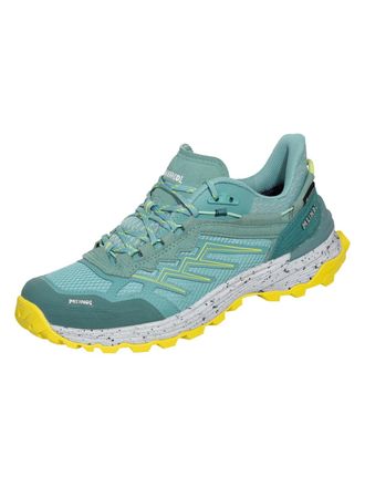 Meindl Wanderschuh MEINDL Meindl Jamaica Lady GORE-TEX, Damen, Gr. 41,5, gr&uuml;n (gr&uuml;n, gelb), Mesh, Veloursleder, mehrfarbig, Basic, Schuhe Wanderschuh, GORE-T