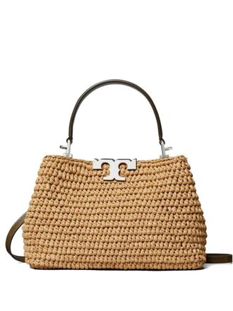 Tory Burch Mini borsa tote in paglia Eleanor di Tory Burch
