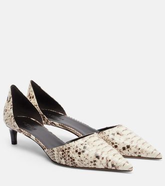 Le Monde Beryl Le Monde B&eacute;ryl Dakota snake-effect leather pumps