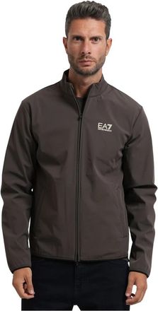 Emporio Armani Fullzip Jacket - Heren - Zomerjassen - Grijs - S - Jassen