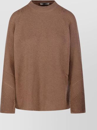 Max Mara ribbed wool high neck jumper