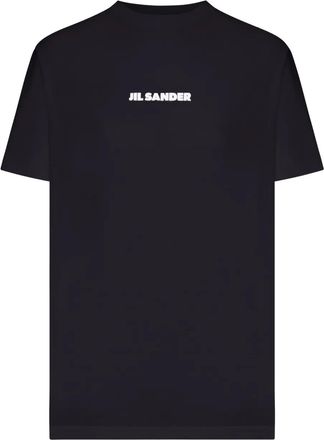 Jil Sander Sweater met logo - Zwart