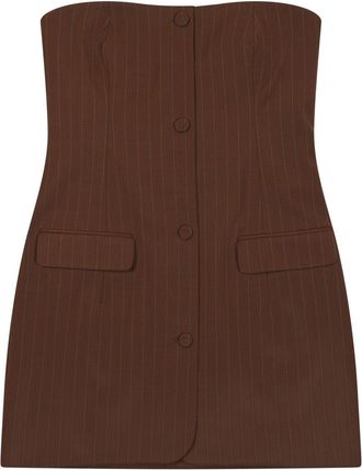 Jean Paul Gaultier Strapless Virgin Wool-Blend Mini Dress