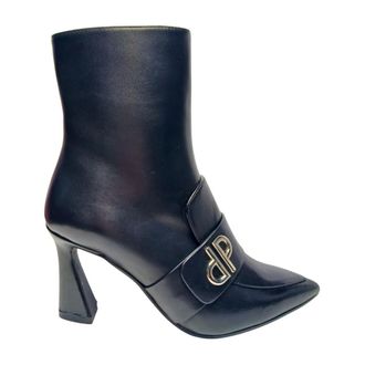 Pollini Heeled Boots, female, Black, Size: 10 US stivali e stivaletti Pelle