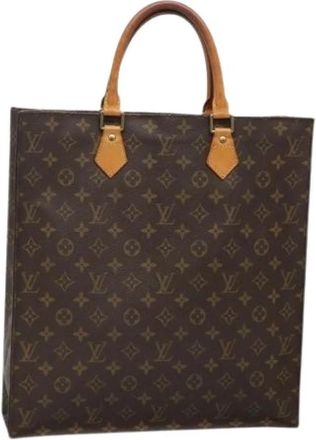 Louis Vuitton Tweedehands Canvas Louis Vuitton tassen - Dames - Vintage Shopper - Bruin - ONE Size - Leer - Vintage